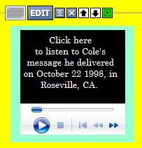 Click on this image to listen to Cole tell his entire wonderful story about Nowegian gifts and purse snatchers in the state of Washington.
