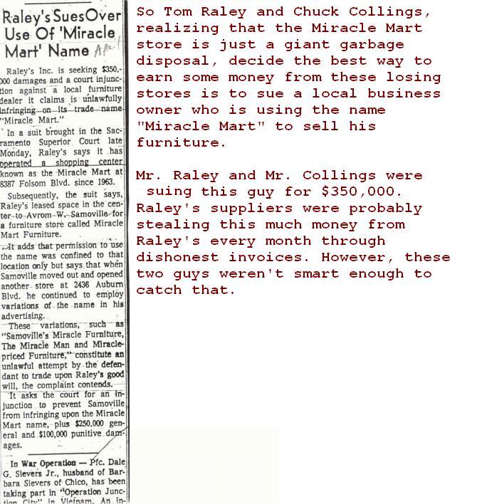 Raley and Collings were nothing more than just big ass con artists.