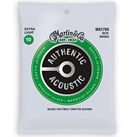 Martin MA170S Authentic Acoustic Strings - Marquis Silked 80 20 Bronze Extra Light