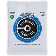 Martin MA170 Authentic Acoustic Strings - SP 80 20 Bronze Extra Light