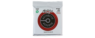 Martin MA180T Authentic Acoustic Strings - Lifespan 2.0 Treated 80/20 Bronze Extra Light 12-String