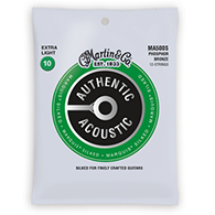Martin MA500S Authentic Acoustic Strings - Marquis Silked Phosphor Bronze Extra Light 12-String