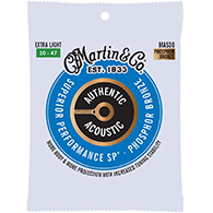 Martin MA530 Authentic Acoustic Strings - SP Phosphor Bronze Extra Light Bulk Set of 25,ma530 bulk,m