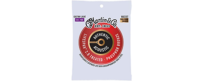 Martin MA535T Authentic Acoustic Strings - Lifespan 2.0 Treated Phosphor Bronze Custom Light