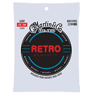 Martin MM12 Acoustic Retro Monel Strings - Nickel Light 3pk