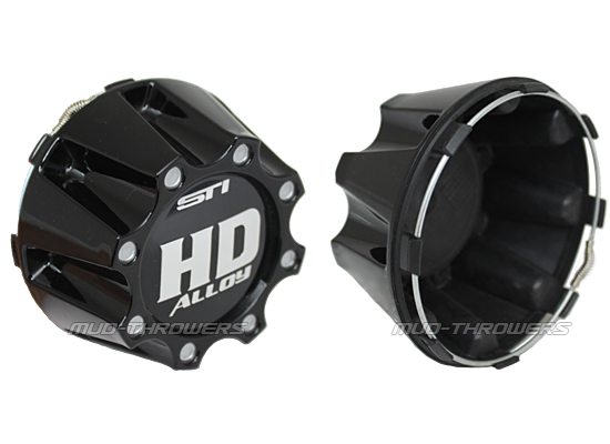 STI HD3 Gloss Black Center Caps