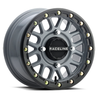 Raceline A93B Podium Grey Beadlock Wheel