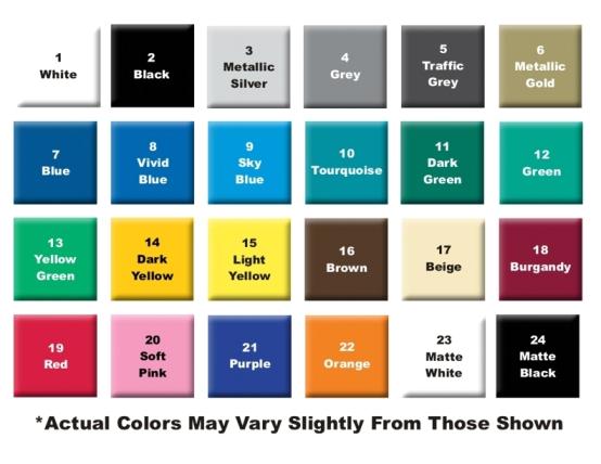 Fiat Color Chart
