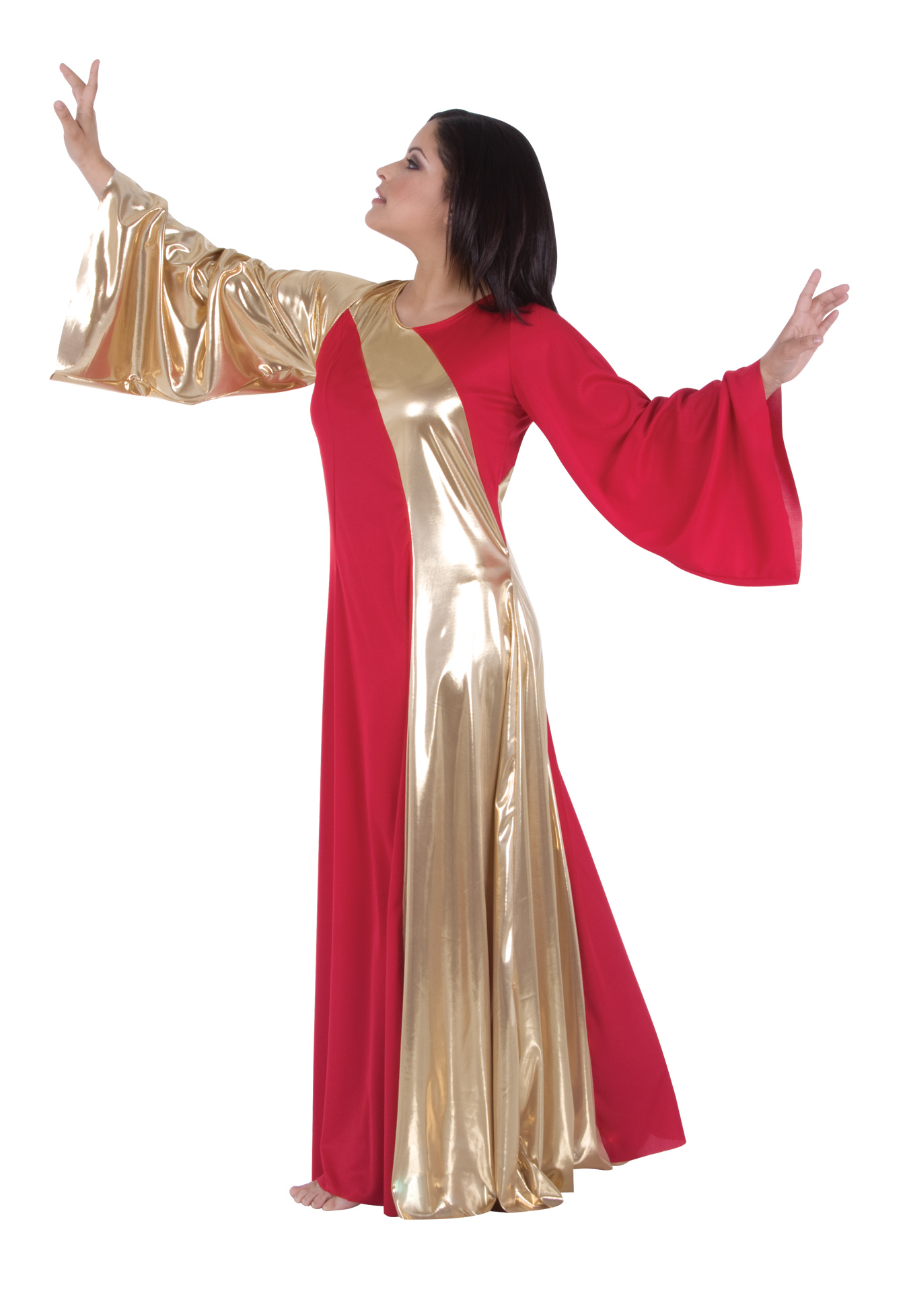 Tunic Bell Sleeve Praisewear Dance Liturgical 3 Color Choices Adult Child Sizes 