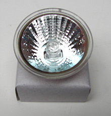 20 watt reflector halogen bulb with a 2 pin base, 4g base