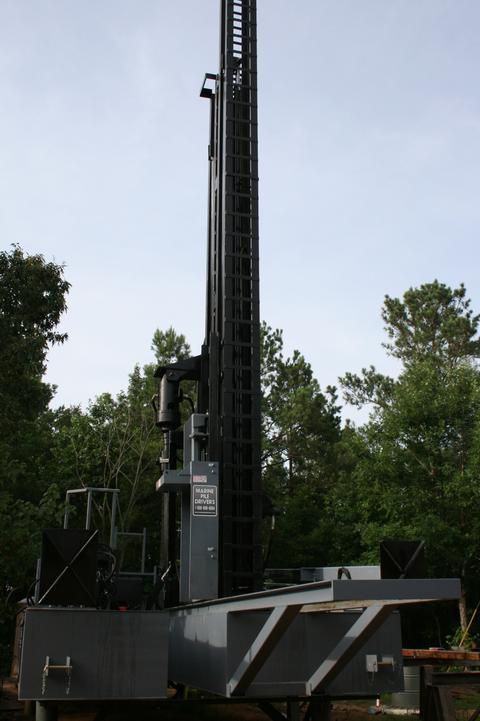 Pile Driving Auger Barge